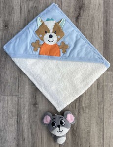 Рушник Ramel "Єнотик" блакитний , хлопчик 80*90