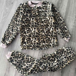 Піжама "Леопард" коричнева, дівчинка 6-7-8 років