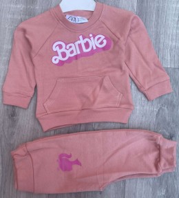 Костюм "Barbie" персиковый, девочка 6-9-12-18-24-36 месяцев
