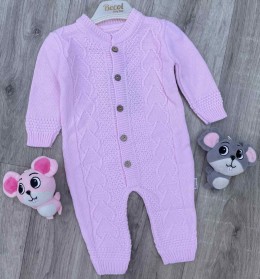 Чоловічок Becol "В'язка" рожевий, дівчинка 6-9-12 місяців