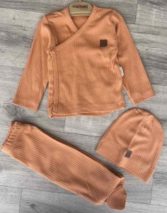 Комплект Maibella "Рубчик" гірчичний, унісекс 0-3 місяців