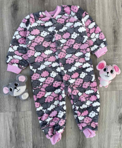 Спальник "Тучки" розовый , девочка 2-3 года