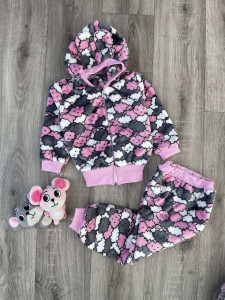 Костюм "Хмарки" рожевий, дівчинка 6-9-12 місяців