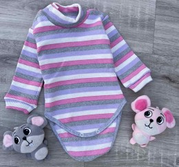 Боді «Смужка» рожевий, дівчинка 6-9-12-18 місяців