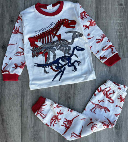 Піжама Supеrmini «Dinosaurs» червоний, хлопчик 4-5-6 років