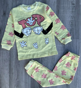 Піжама Supеrmini «TOP» жовтий, дівчинка 4-5-6 років