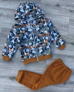 Костюм «Пандочка» гірчичний, хлопчик 6-9-12 місяців