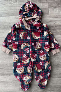 Чоловічок «Ведмедики» темно-зелений, унісекс 6-9-12 місяців