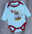 Боди Findik «Fish» бирюзовый, мальчик 3-6-9-12-18 месяцев, фото