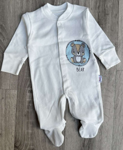 Чоловічок «Bear» молочний, хлопчик 0-3-6-9 місяців