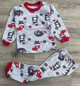 Пижама «Котики» серый, унисекс 2-3-4-5-6 лет