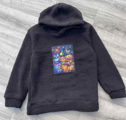 Толстовка «Be@rbrick» чорний, унісекс 10-11-12-13 років