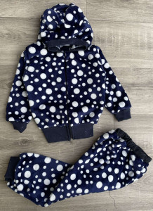 Костюм «Горошок» темно-синій, хлопчик 6-9-12 місяців
