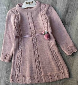 Сукня Becol «Косички» коричневий (теракотовий), 9-12-24 місяців