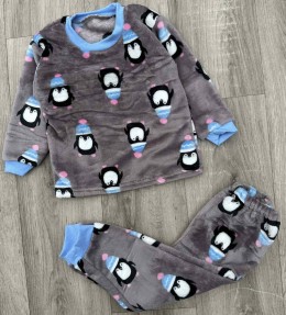 Піжама «Пінгвінчики» сірий, хлопчик 1-2-3-4-5 років