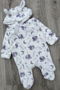 Чоловічок «Слоненятко» фіолетовий, унісекс 0-3 місяців