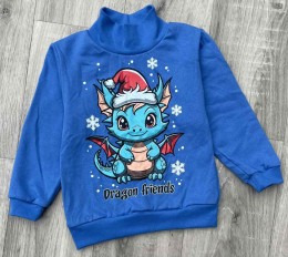 Водолазка «Дракоша» синий, мальчик 2-3-4-5 лет