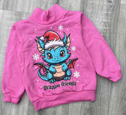 Водолазка «Дракоша» рожевий, дівчинка 2-3-4-5 років