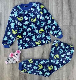 Пижама «Динозаврики» синий, мальчик 1-2-3-4-5 лет