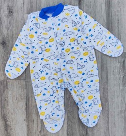 Чоловічок «Діно» білий, хлопчик 0-3-6 місяців