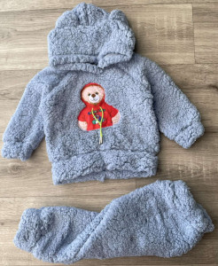 Костюм «Ведмедик» блакитний, хлопчик 9міс-1-2-3 роки