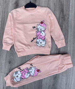 Костюм Lovella «Котики» персиковый, девочка 2-3-4-5 лет