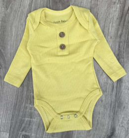 Боді Findik «Гудзики» жовтий, унісекс 3-6-9-12 місяців