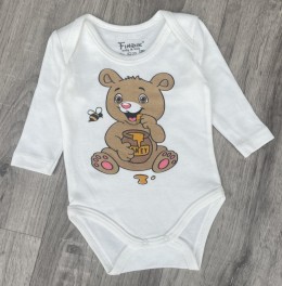 Боді Findik «Ведмедик» молочний, унісекс 3-6-9-12-18 місяців
