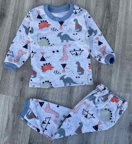 Піжама «Діно» сірий, хлопчик 2-3-4-5-6 років