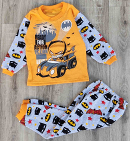 Пижама «Batman» жёлтый, мальчик 2-3-4-5-6 лет