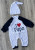 Человечек «I ❤️ papa» молочный, мальчик 6-9 месяцев, фото