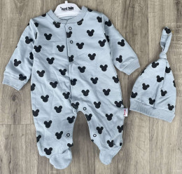 Человечек Murat «Mickey» голубой, мальчик 3-6-9-12 месяцев