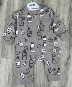 Человечек Murat «Milk» графитовый, мальчик 3-6-9-12 месяцев