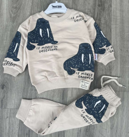 Костюм Murat «Моржики» бежевый, мальчик 9-12-18-24 месяцев