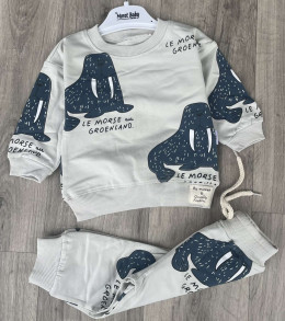 Костюм Murat «Моржики» серый, мальчик 9-12-18-24 месяцев