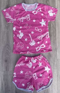 Спальний комплект «Barbie» малиновий, дівчинка 4-5-6-7-8 років