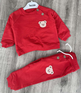 Костюм Murat «Мишка» красный, мальчик 6-9-12-18 месяцев