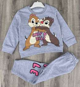 Костюм Murat «Chip&Dale» серый, девочка 9-12-18-24 месяцев
