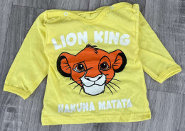 Реглан "Lion King" жовтий, хлопчик 6-9-12-18 місяців