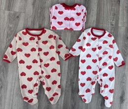 Чоловічок Midirik «Сердечки» мікс кольорів, дівчинка 9 місяців