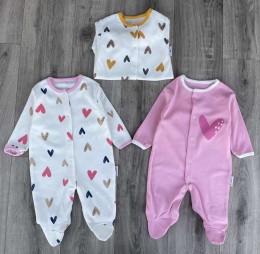 Человечек Midirik «Сердечки» микс цветов, девочка 6 месяцев