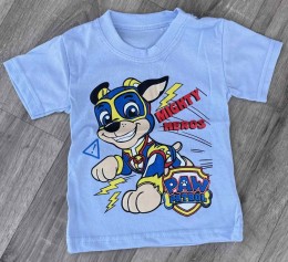 Футболка «Paw patrol» бледно-голубой, мальчик 1-2-3-4-5 лет