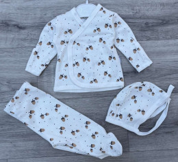 Комплект Findik «Жолуді» молочний, унісекс 3-6 місяців