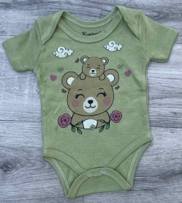 Боді Findik «Ведмедики» хакі, дівчинка 3-6-9-12-18 місяців