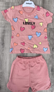 Костюм Babygo «Lovely» девочка, темно-персиковый 6-12-18-24 месяцев