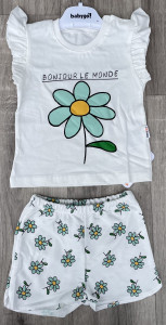 Костюм Babygo «Ромашка» бирюзовый, девочка 6-12-18-24 месяцев