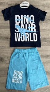 Костюм Mixima «Dino» блакитний, хлопчик 3-4-5-6 років