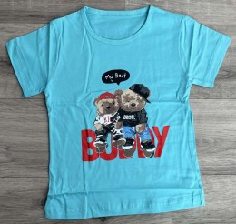 Футболка «Buddy» голубой, мальчик 5-6-7-8 лет