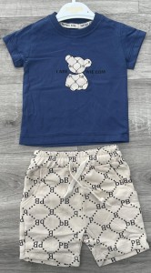 Костюм Partner «Мишка» синий, мальчик 9-12-18-24 месяцев