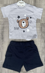 Костюм Partner «Bear» сірий, хлопчик 9-12-18-24 місяців